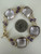 Vintage 14k Gold Large Cushion Cut Amethyst Chain Link Toggle Bracelet 9.5”