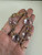 Vintage 14k Gold Large Cushion Cut Amethyst Chain Link Toggle Bracelet 9.5”