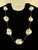Vintage MCM 14k Gold Large Baroque Pearl Tin Cup Necklace 18”