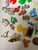 Vintage Cracker Jack Gumball Prizes Game Metallic Boxing Boat Comic? Head 62 pc