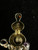 Vintage Sterling Gold Wash Bali Multi Gemstone Dangle/Drop Earrings 1.75”