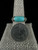 Vintage Sterling Silver Turquoise Marcasite Ring Sz 8.75