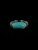 Vintage Sterling Silver Turquoise Marcasite Ring Sz 8.75