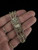 Antique Art Deco Gold Over Sterling Cameo Filigree Rectangle Link Bracelet 8.25”