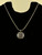 Vintage Sterling Celtic Amethyst Round Pendant Necklace 25”