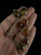 Vintage Sterling Multi Amber Dangle Y Necklace 17”