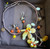 Vintage Carnelian Quartz Gemstone Orange Flower Spray Necklace Earrings Set 19"”