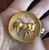 Vintage Crown Trifari 18k Gold Plated MCM Sagittarius Zodiac Astrology Pin 1.5"