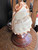 Antique 1920's Italian Carved Cameo Conch Shell Accent Lamp w/ Wood Base
