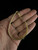 Vintage Sterling Tritone Rose Yellow Gold Plated Brushed Omega Bracelet 7.25"