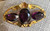 Antique Art Nouveau Gold Filled GF Amethyst Paste Brooch/Pin Leaf Swags  2.25" Antique Art Nouveau Gold Filled GF Amethyst Paste Brooch/Pin Leaf Swags  2.25"