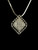 Vintage MCM 14k WG Pave Diamond Middle Eastern Arabesque Pendant Necklace 22" Vintage MCM 14k WG Pave Diamond Middle Eastern Arabesque Pendant Necklace 22"