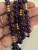 Vintage 14k Gold Long Beaded Amethyst Necklace 30”