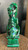Vintage Green Glazed Ceramic Chinese Foo Dog Guardian Statue