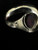 Vintage Sterling Silver Large Oval Purple Mojave Copper Turquoise Ring Sz 11
