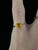 Vintage 14k Gold Heart Cut Citrine Diamond Ring Sz 6.5