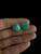 Vintage Sterling Silver Circle Bezel Set Turquoise Post Back Stud Earrings