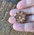 Antique Victorian 10K Ruby Paste & Pearls   Watch Fob Holder Chatelaine Pin Brooch