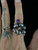 Vintage 14k Gold Baroque Tahitian Pearl Amethyst Cluster Dangle Ring Sz 8.5