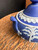 Antique Wedgwood Portland Blue Jasperware Sugar Bowl c.1891–1910