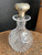 Antique ABP Cut Crystal Perfume Bottle with Wilcox Sterling Silver Stopper