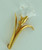 Vintage Retired Swarovski Clear Crystal Single Flower Gold Pin Brooch Swan Mark