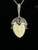 Vintage Sajen Sterling Silver Moonface Goddess Tanzanite Pendant Necklace 16”