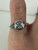 Antique Art Deco 14k White Gold Diamond Filigree Hexagon Set Solitaire Ring 5.25