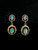Vintage Victorian Revival 14k Gold Australian Jelly Opal Dangle/Drop Earrings 1.25”
