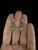 Vintage Victorian Revival 14k Gold Australian Jelly Opal Dangle/Drop Earrings 1.25”