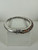 Vintage EFFY Splash Sterling Multi Color Sapphire Pave Bangle Bracelet 6.5-6.75"