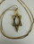 Vintage 14k Gold Handmade Jewish Star Of David Pendant Necklace 17.75”