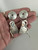 Vintage Sterling Artisan Two Tone Moonstone Handmade Dangle/Drop Earrings