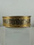Antique Victorian 10k Gold Filled Floral Enamel Wide Band Bangle