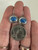 Vintage Sterling Silver Denim Lapis Dangle/Drop Earrings