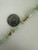 Vintage Sterling GP Mint Green Jade Peridot Link Bracelet 7.5"