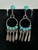 Vintage Sterling Silver Zuni Turquoise Dangle/Drop Earrings