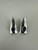 Vintage Sterling Silver Lapis Lazuli Triangle Earrings 1”