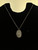 Antique Art Deco Sterling Silver Marcasite Pendant Necklace 17”
