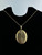 Antique Victorian Gold Filled Engraved Oval Locket Pendant Necklace 23.5”