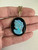 Antique Art Nouveau 14k Abalone Carved Woman Cameo Onyx Oval Pendant Necklace