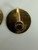 Vintage 12k Gold Filled Engraved Signature Plate Screw Back Earrings