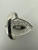 Vintage Sterling Silver Turkish Greek Key Navette Ring 7.75