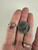Vintage Sterling Silver Red Pink Angel Skin Coral Heart Adjust Bypass Ring 7