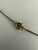 Vintage MCM 14k Gold Diamond Dainty Pendant Necklace 16”
