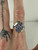 Vintage Sterling Silver Tanzanite Cluster Cocktail Ring 6.75