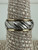 Vintage Sterling Silver Gold Filled Two Tone Spiral Band Ring 6