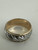 Vintage Sterling Silver Gold Filled Two Tone Spiral Band Ring 6