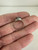 Antique Art Deco 10k White Gold Garnet Ring 4.75