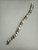Vintage Sterling Silver Tri Tone “X” Kiss Chain Bracelet 6.5”